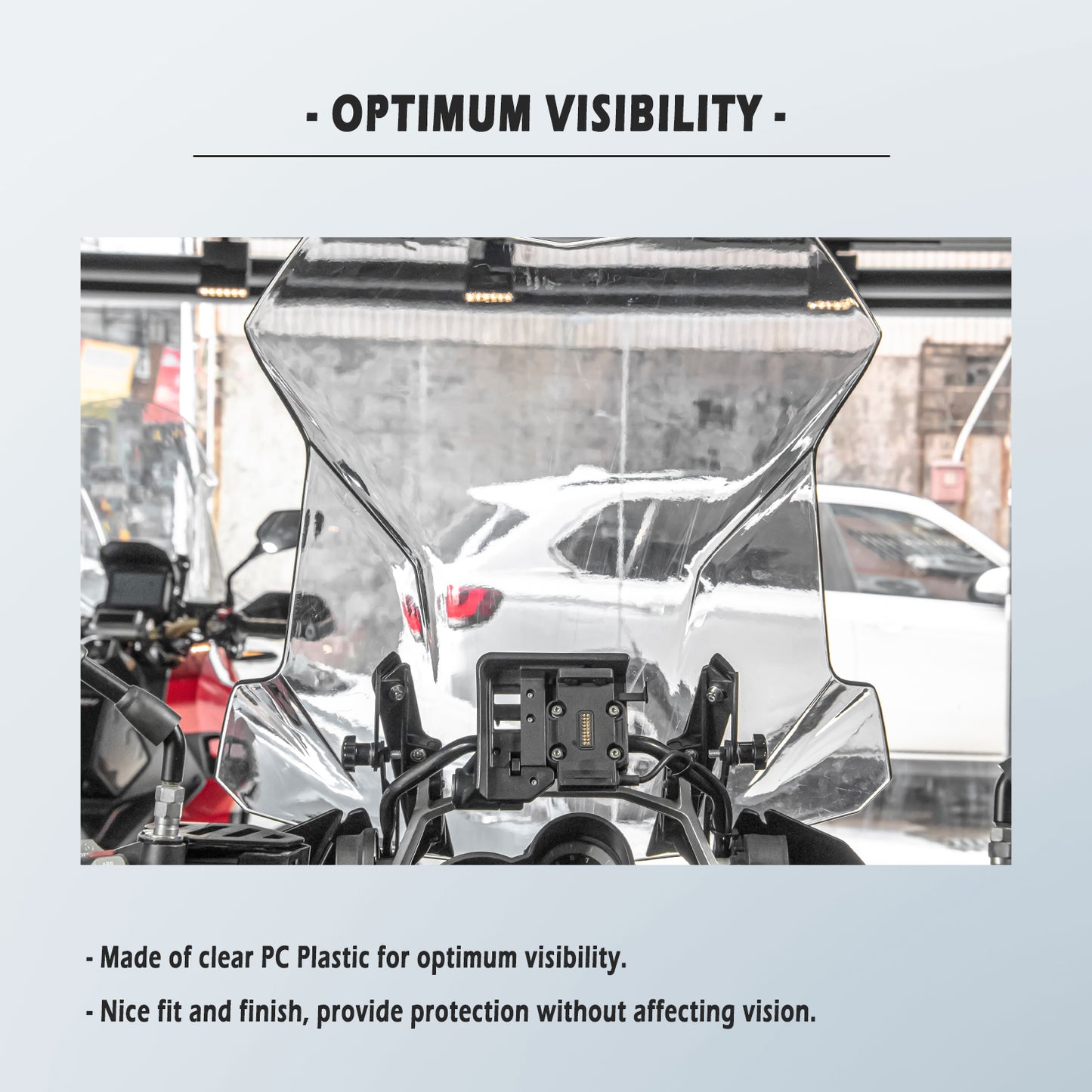 Large Windshield Windscreen For BMW R1200GS R 1200GS LC ADV Adventure 2013-2018 R1250GS adv Motorcycle Accessories Airflow Wind Deflector Flyscreen