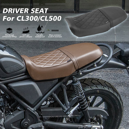 WOLFLINE Motorcycle 2-Up Driver Passenger Comfort Seat for Honda SCL500 CL500 2023 2024 2025 2026 CL250 CL300 SCL250 SCL300