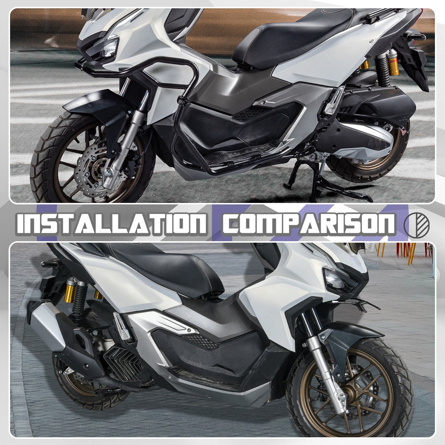 Motorcycle Engine Guar Crash Bar Bumper Protector For Honda ADV 160 2022-2023