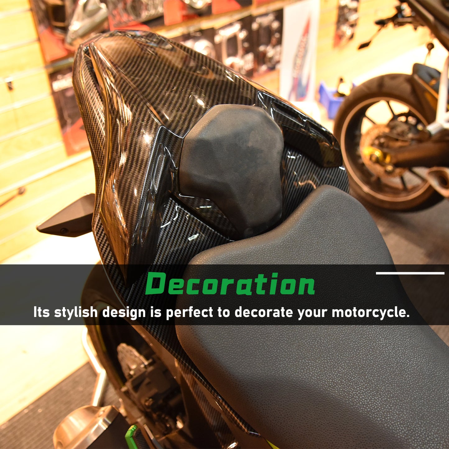 Passenger Solo Seat Covers Rear Cover for Kawasaki Z900 2017-2023 Motorcycle Parts Accessories 2018 2019 2020 2021 2022 Pillion Cowl Hump Tail Fairing