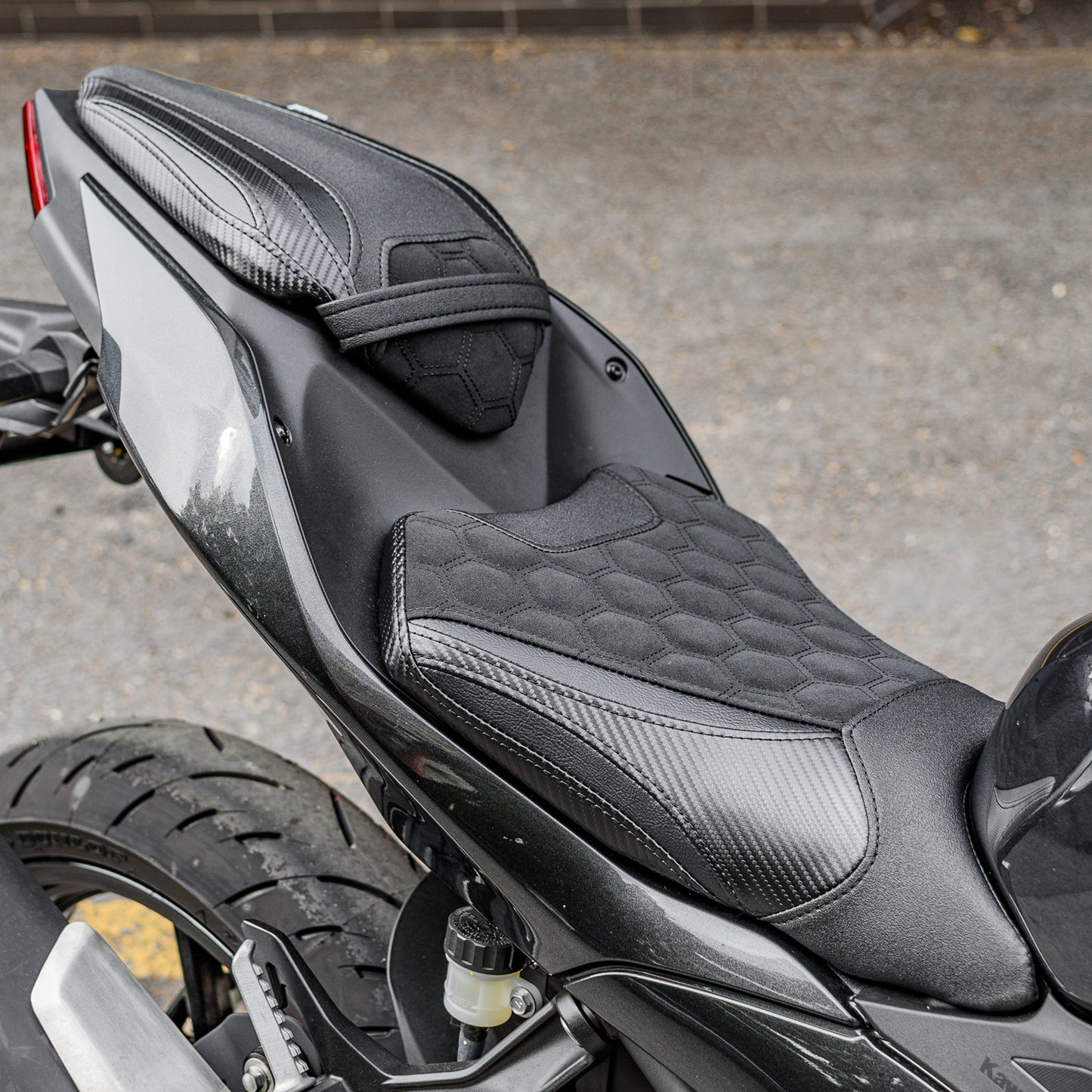 Wolfline Passenger Driver Seat Cover for 2024-2026 Kawasaki Ninja 500 Z500 SE ABS 2025