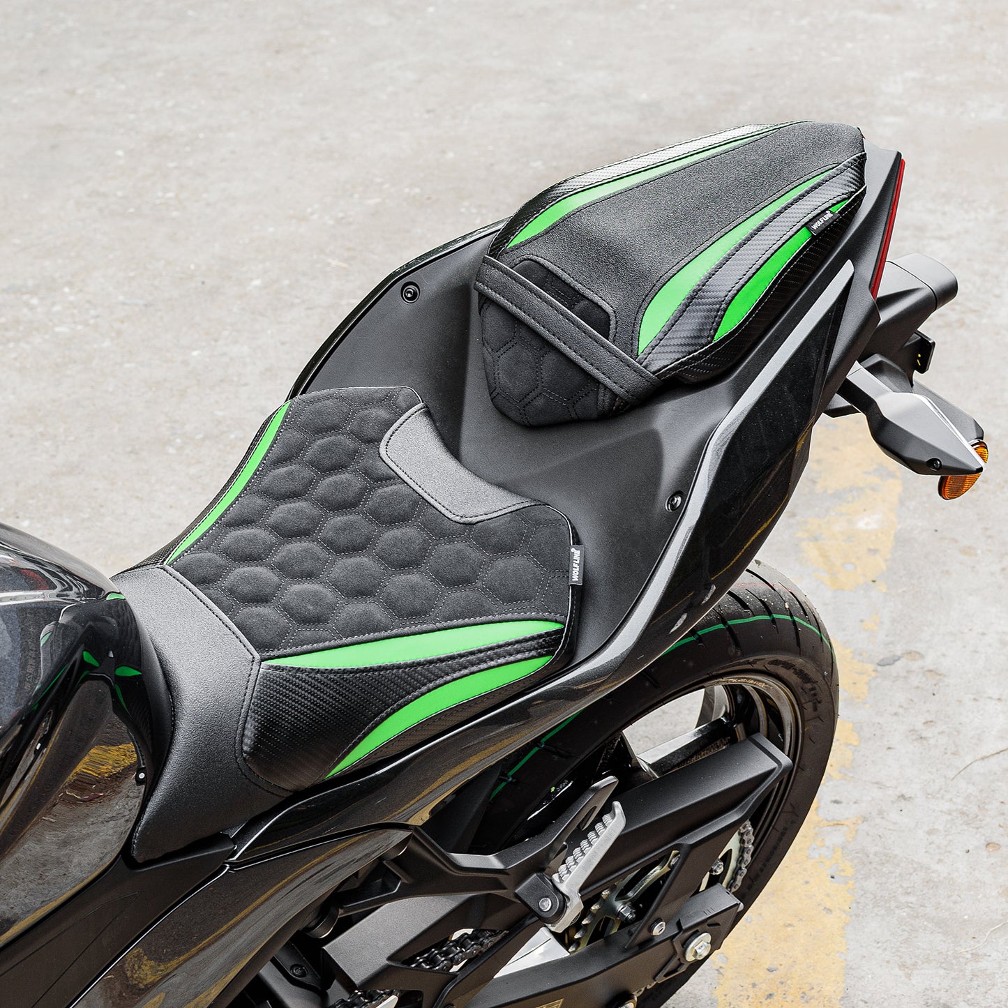 Wolfline Passenger Driver Seat Cover for 2024-2026 Kawasaki Ninja 500 Z500 SE ABS 2025