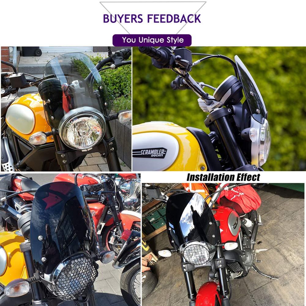 For Ducati Scrambler Deflector Windscreen Windshield Wind Shield Fly Screen 2021 2016 2017 2018 2019 2020 Motorcycle Accessories