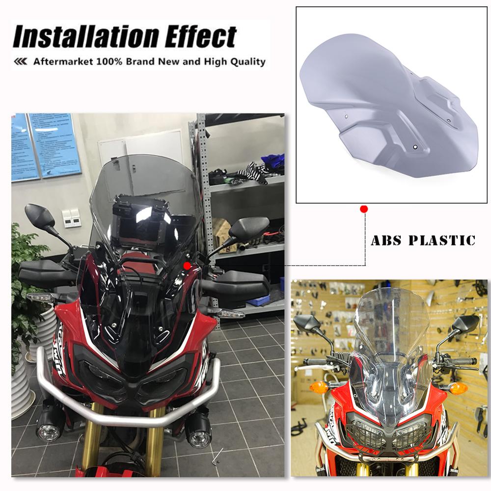 For Honda CRF1000L Windscreen 2016 2017 2018 2019 CRF 1000L Africa Twin Flyscreen Front Headlight Windshield Wind Deflector