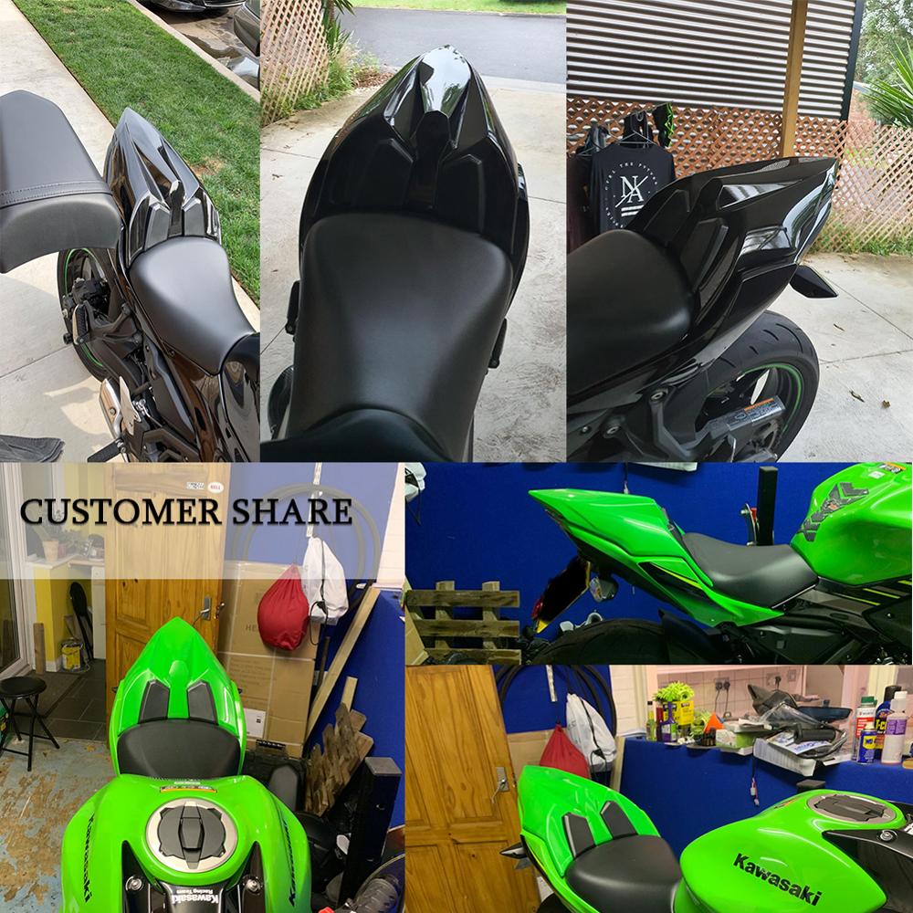 Rear Solo Seat Cover For Kawasaki Ninja650 Z650 Pillion Passenger Hard Solo Seat Cowl Hump Fairing Ninja 650 Z 650 2017 2018 2019 2020 2021 2022 2023