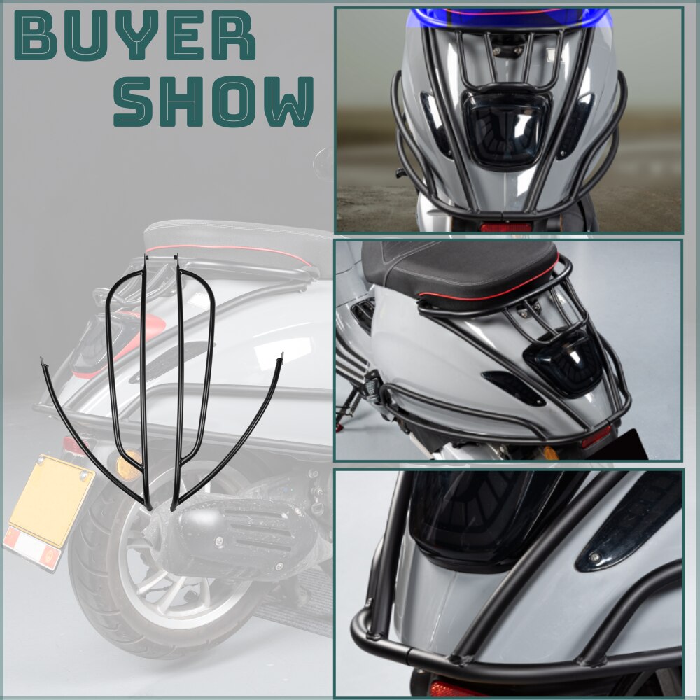 Wolfline For Vespa Primavera 50 125 150 2014-2023 Rear Passenger Crash Bar Sprint150 Sprint 150 Motorcycle Frame Protection Bumper