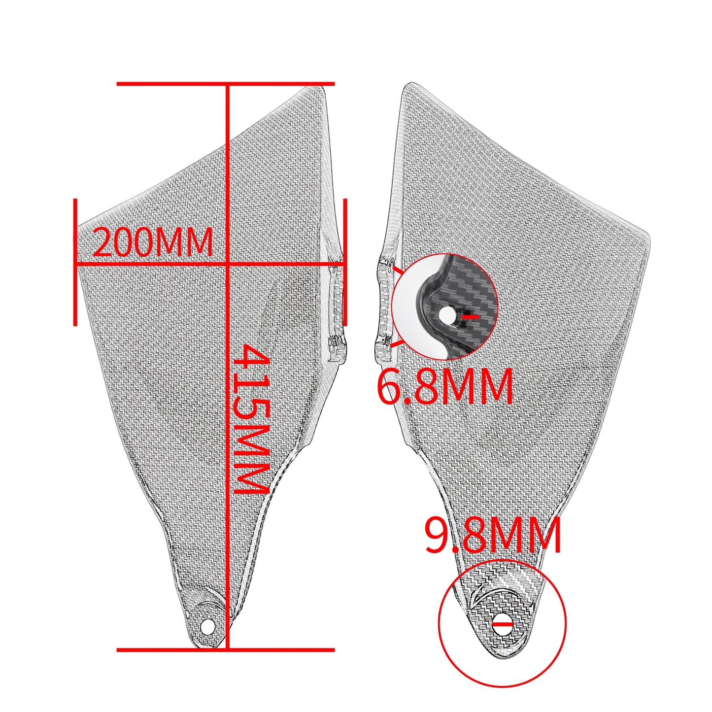 Wolfline For Yamaha MT09 MT 09 SP 2021 2022 2023 Motorcycle Seat Frame Side Cover MT-09 ABS Cowl Trim Panel Fairing Protector Accessories
