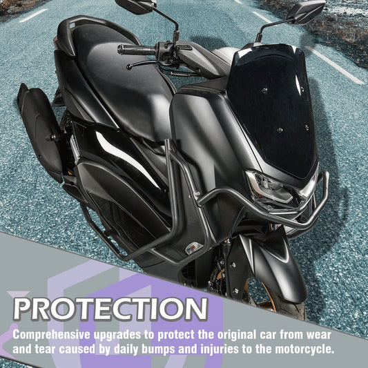 Wolfline For Yamaha NMAX 155 2021 2022 2023 Engine Guard Highway Crash Bar Bars Motorcycle Frame Protection Bumper NMAX155 Accessories