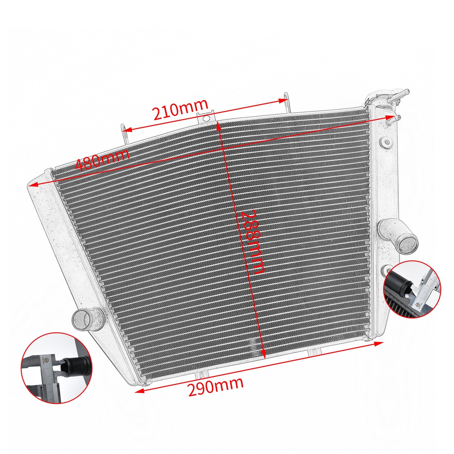 Wolfline GSXR1000 K5 Motorcycle Engine Radiator For Suzuki GSXR 1000 K9 2005-2016 Cooling Part Cooler Water Tank Grille Guard 2006 2009