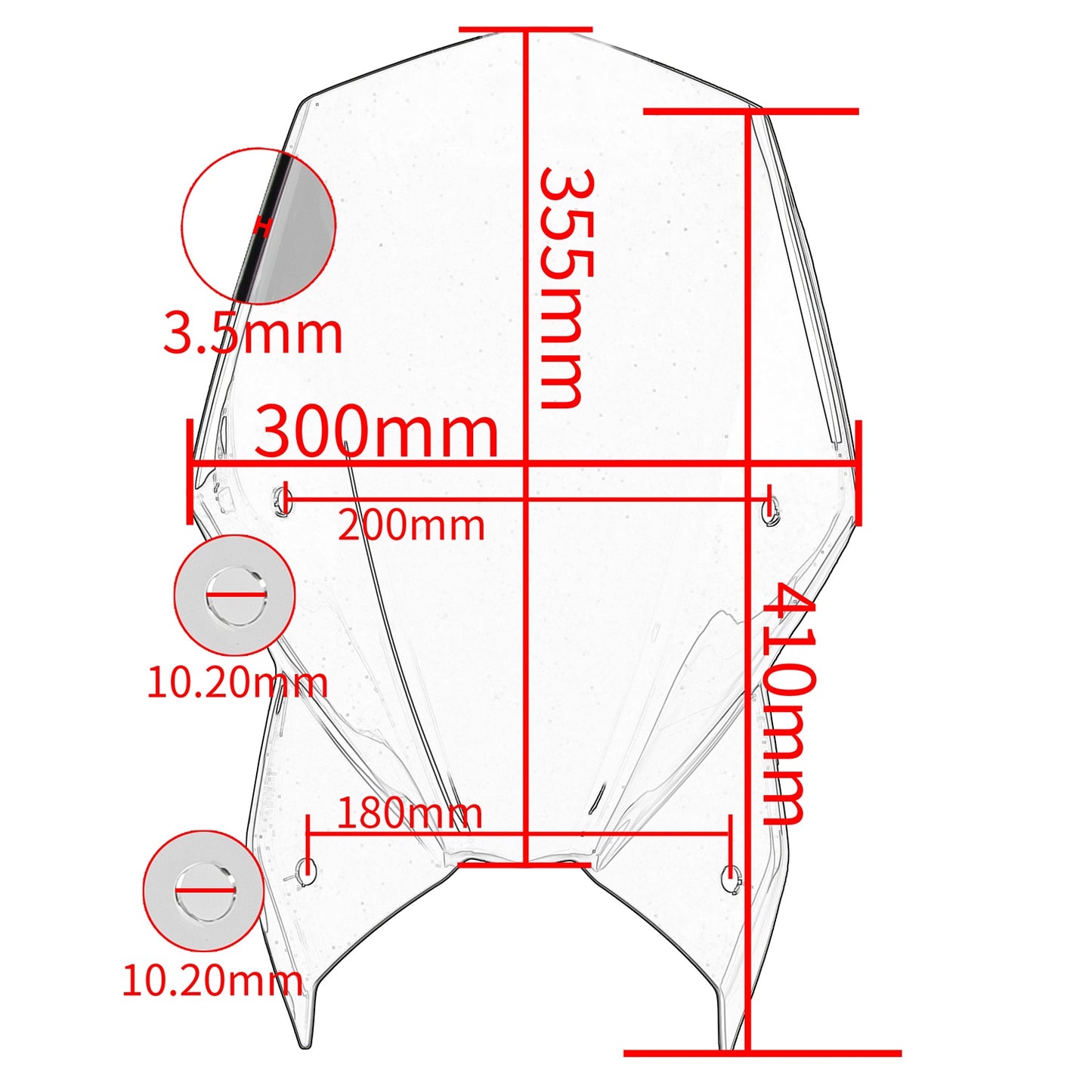 GSXS 1000 950 Motorcycle Windscreen Windshield Air Flow Deflector Visor For Suzuki GSX-S1000 GSXS950 2021 2022 2023 Wind Shield