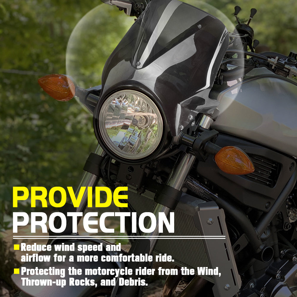 Motorcycle Vision Windscreen Windshield Wind Deflector For Yamaha 2016-2021 2018 2019 2020 XSR900 XSR700 Accessories