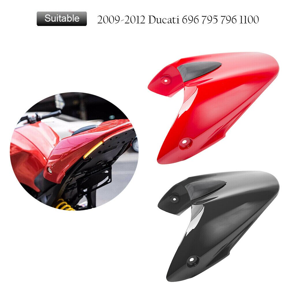 Wolfline Motorcycle Parts Rear Pillion Passenger Seat Cover Hard Cowl Hump For 2009 2010 2011 2012 DUCATI Monster 696 796 795 M1100