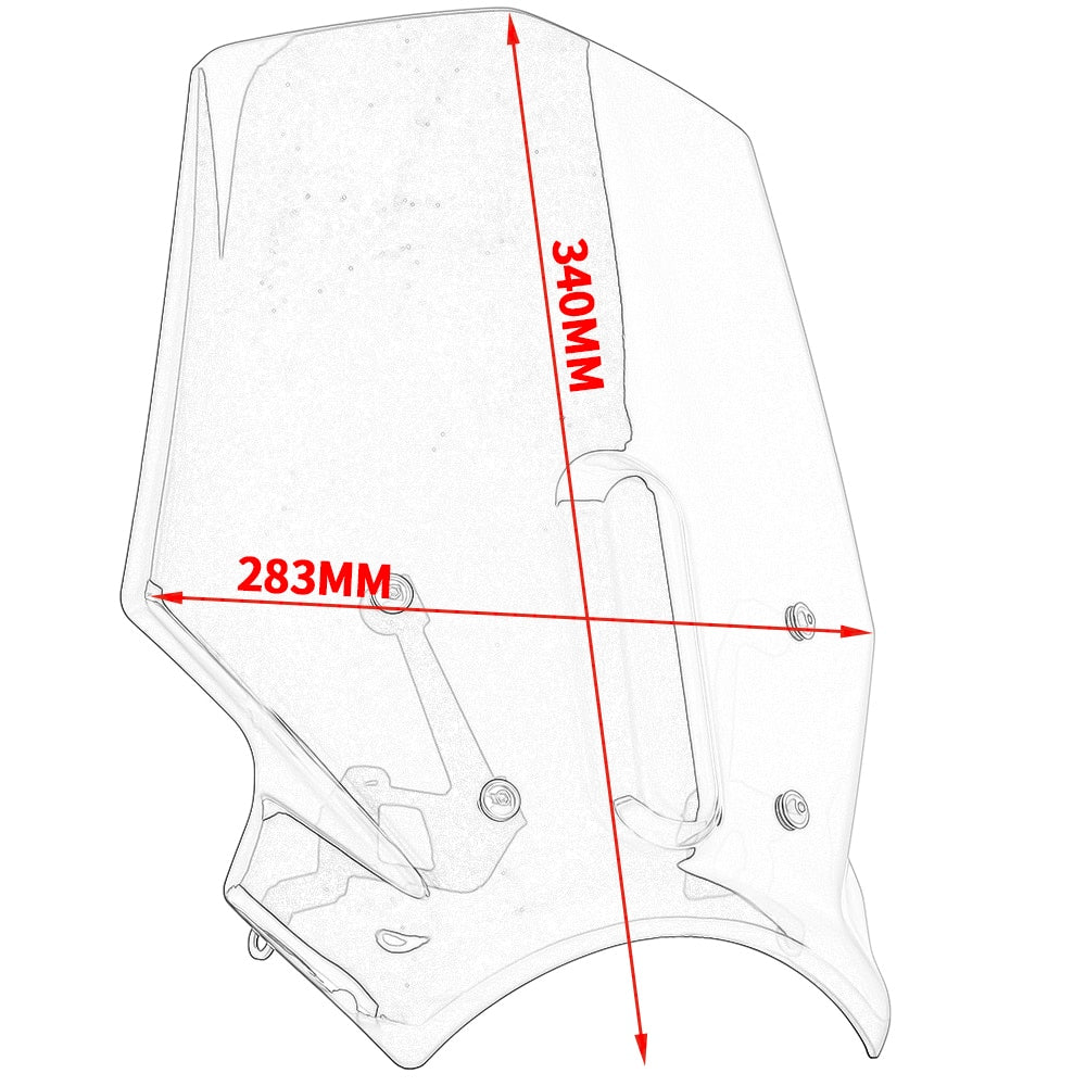 For Honda CB125R CB250R CB300R 2018-2022 Double Bubble Windshield WindScreen Wind Deflector Visor Motorcycle Accessories