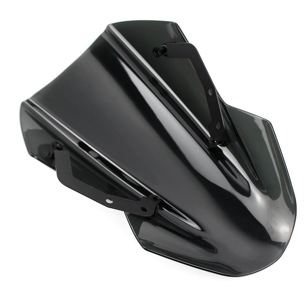 For 2017 2018 2019 Kawasaki Z650 Z 650 2017-2019 Motorcycle Windshield Windscreen Flyscreen Wind Deflector w/ Mounting Bracket
