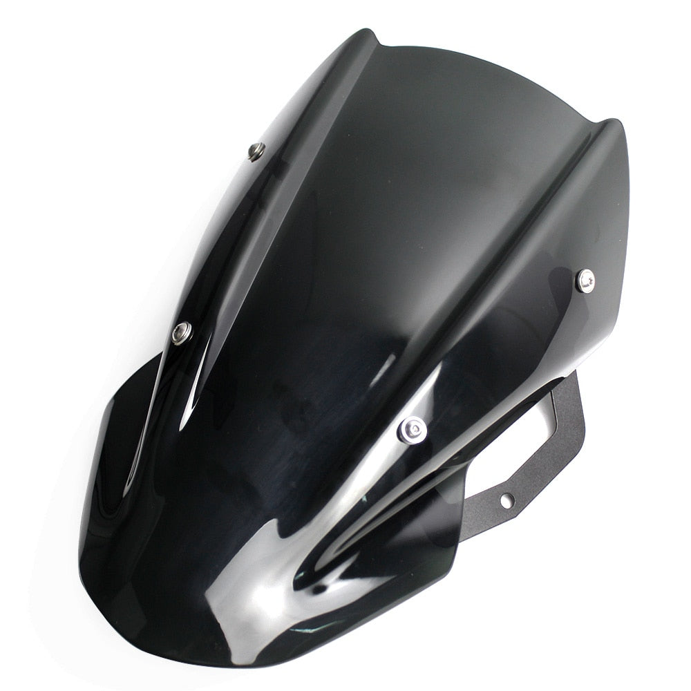 For 2017 2018 2019 Kawasaki Z650 Z 650 2017-2019 Motorcycle Windshield Windscreen Flyscreen Wind Deflector w/ Mounting Bracket