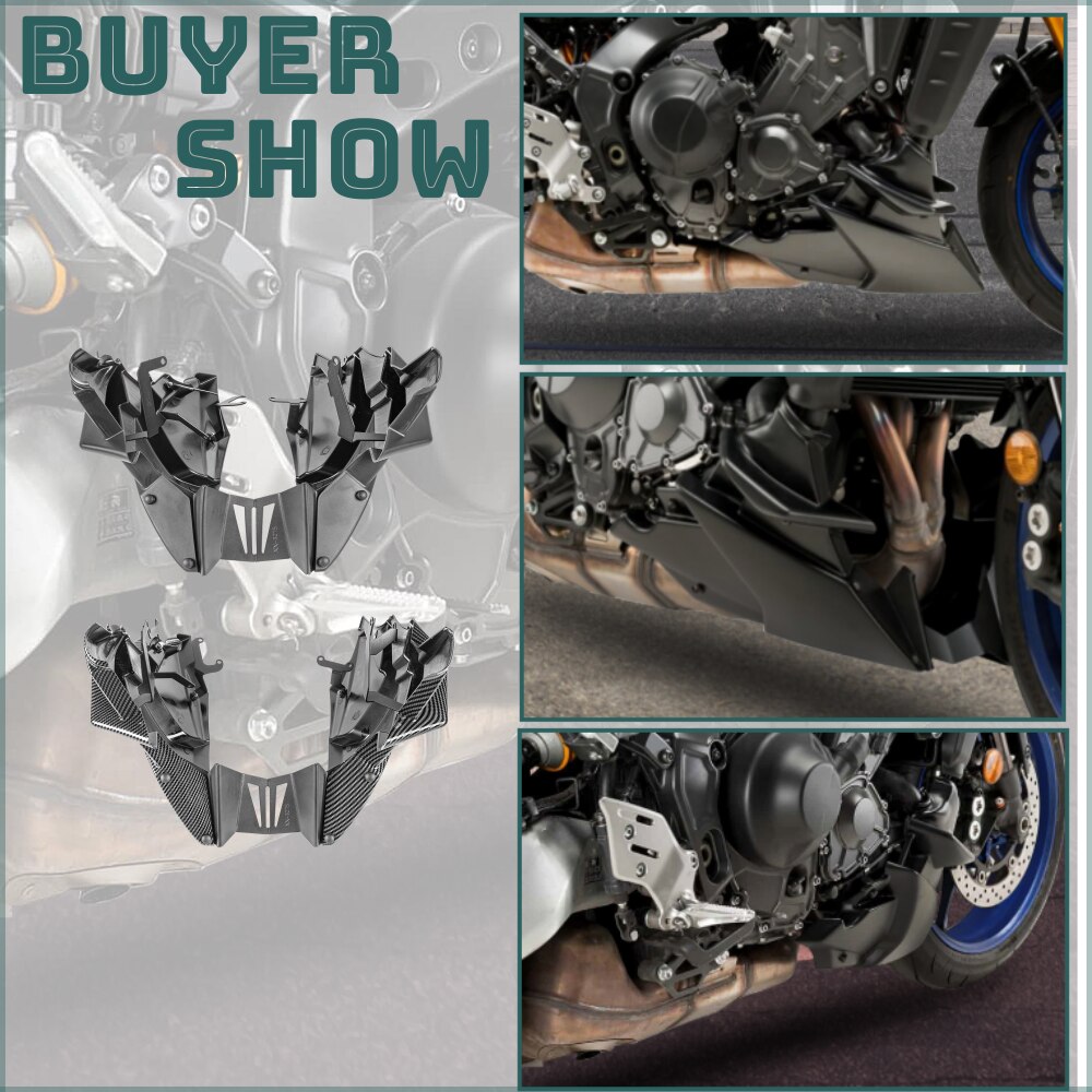MT09 Belly Pan Lower Engine Spoiler Fairing For Yamaha MT-09 MT 09 SP 2021-2023 Motorcycle Panel Frame Protection Cover Cowl