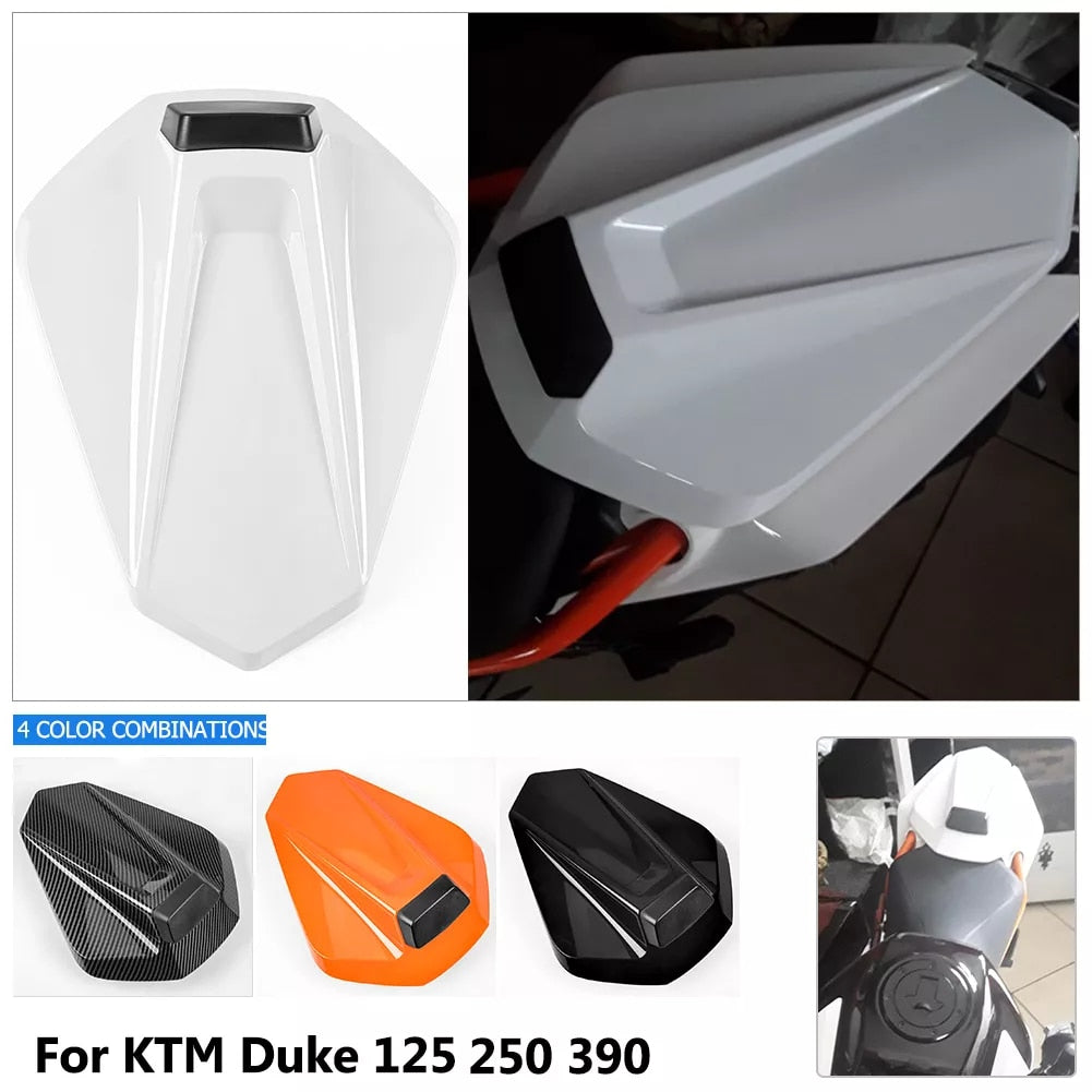 Rear Passenger Pillion Solo Seat Cover For KTM 125 250 390 Duke 2017-2022 2018 2019 2020 2021