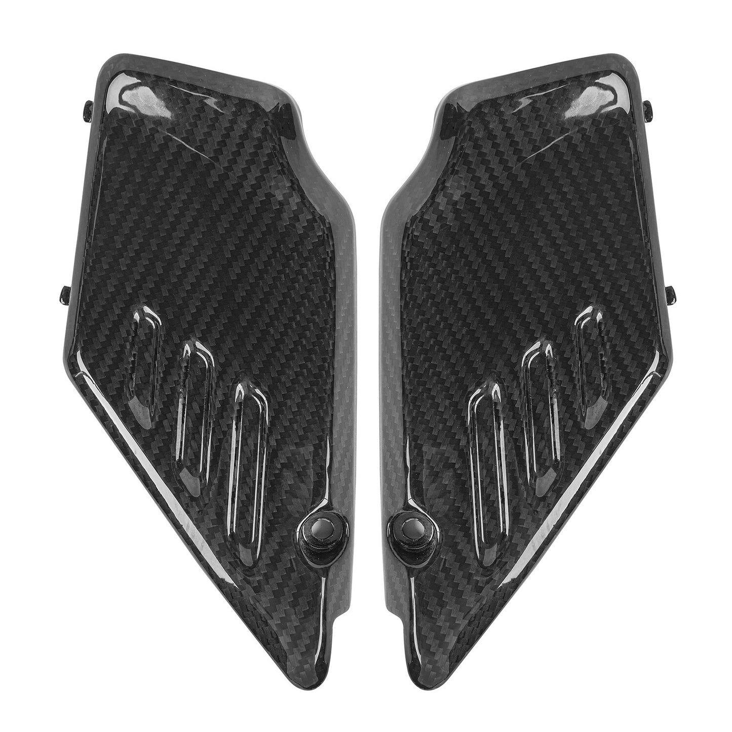 Wolfline Motorcycle Accessories Front Frame Side Cover For Kawasaki Z650RS 2022 2023 Real Carbon Fiber Cowl Panel Trim Body Fairings