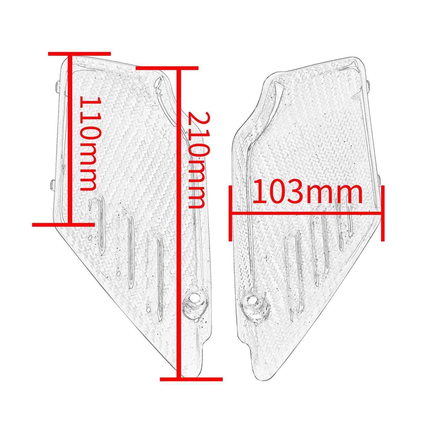 Wolfline Motorcycle Accessories Front Frame Side Cover For Kawasaki Z650RS 2022 2023 Real Carbon Fiber Cowl Panel Trim Body Fairings