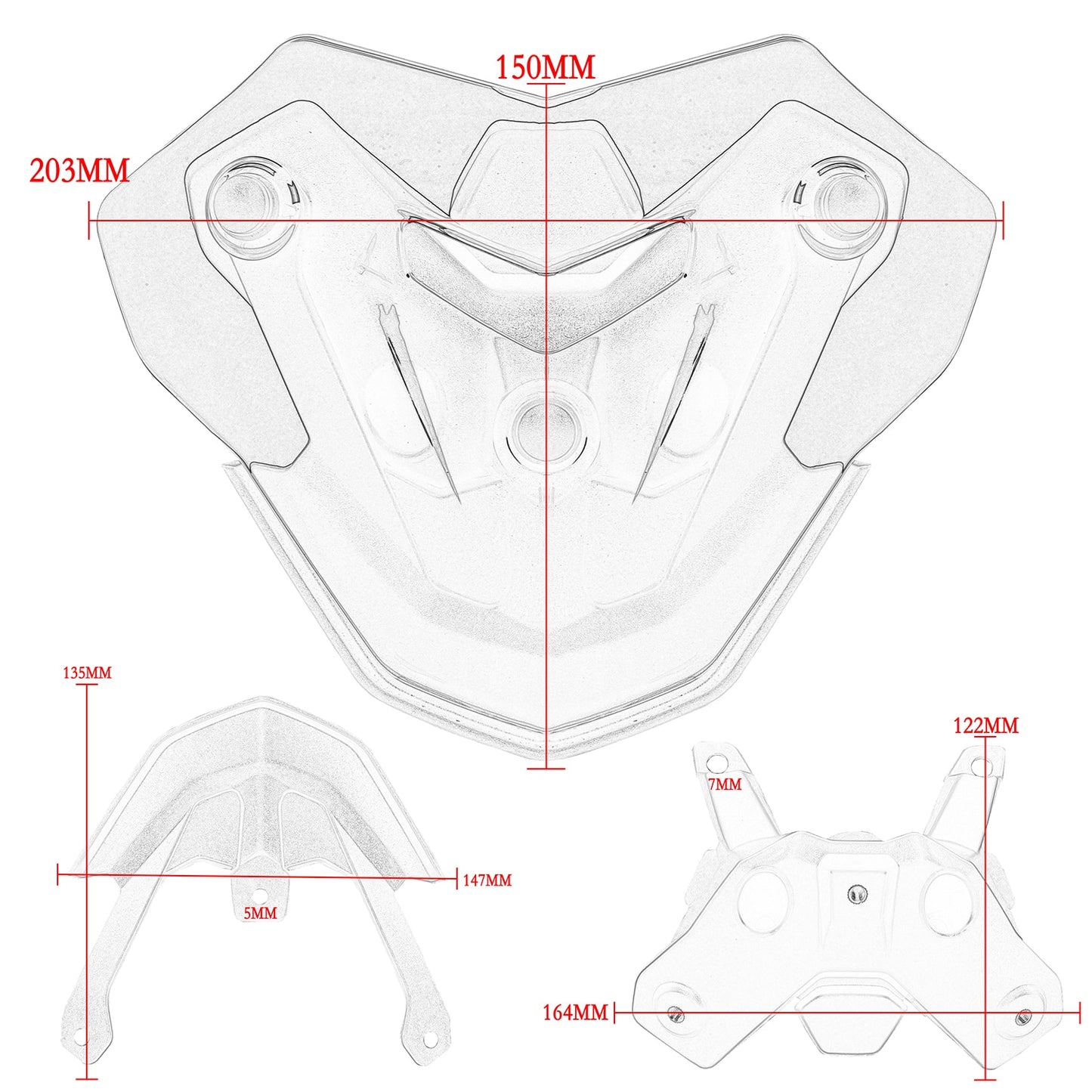 Motorcycle Accessories Windshield Windscreen Fairing Baffle Viser For BMW F900R F900 R 2020 2021 F 900 R Wind Deflectors Smoke