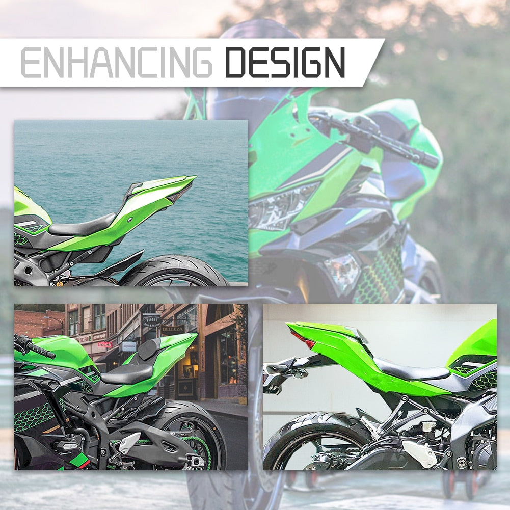 Motorcycle Carbon Fiber Rear Seat Cover Cowl Fairing Passenger Pillion For Kawasaki ZX-25R ZX 25R 2020 2021 ZX25R Accessories