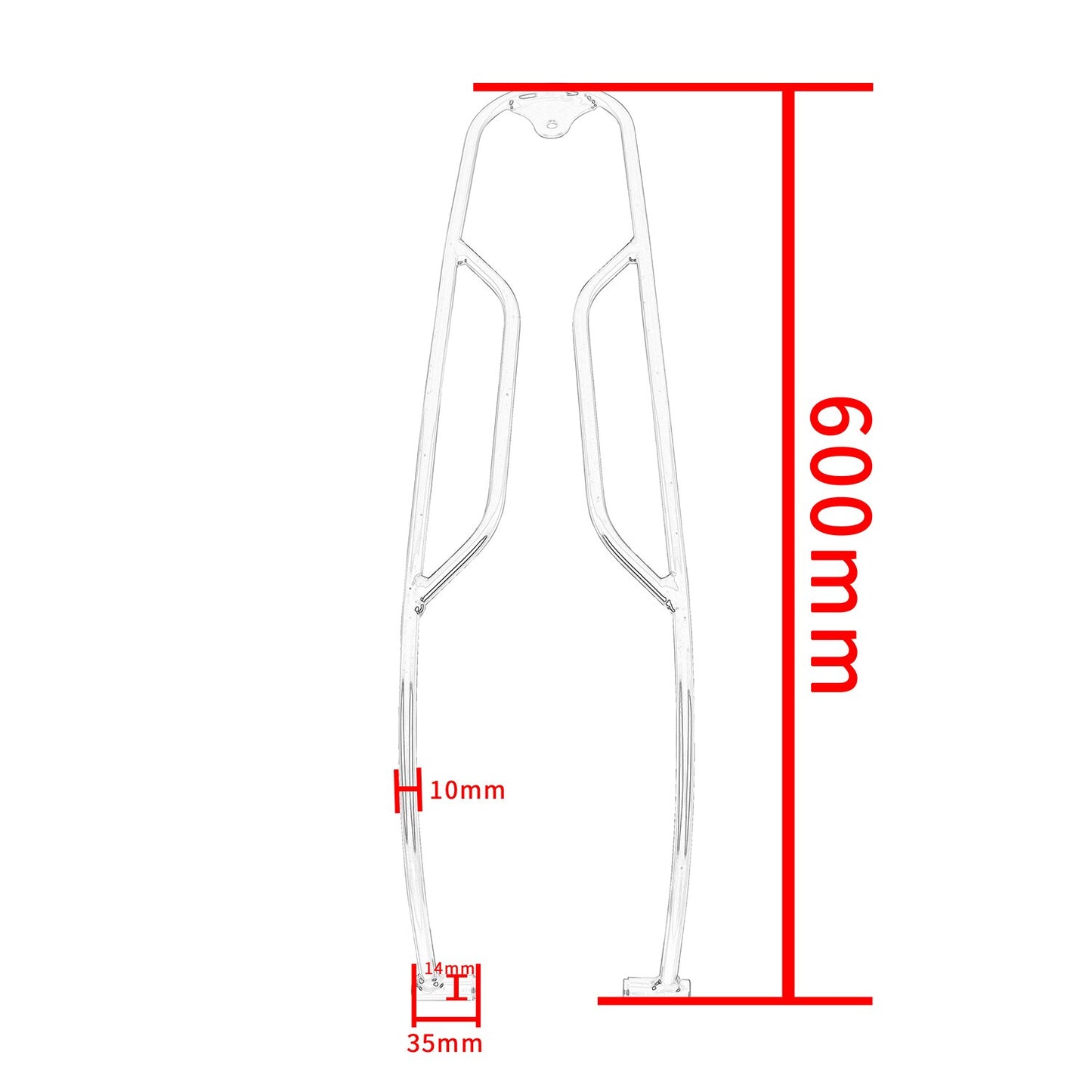 Wolfline Motorcycle Gas Fuel Tank Guard Bumper Crash Bar Buffer Falling Frame Protector For BMW R 18 R18 Classic 2020 2021 2022 2023