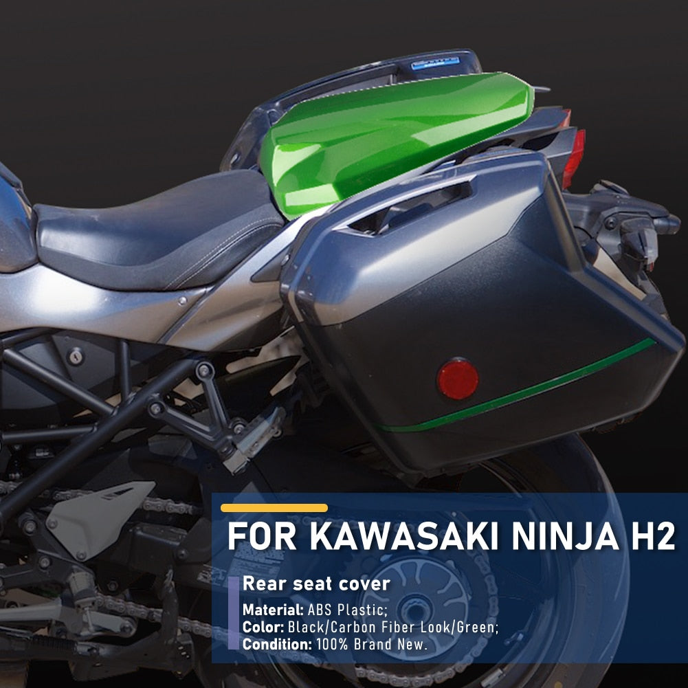 Wolfline Motorcycle Rear Pillion Passenger Hard Solo Seat Cowl Back Hump Faring Tail Cover For Kawasaki Z H2 SE 2020 2021 2022