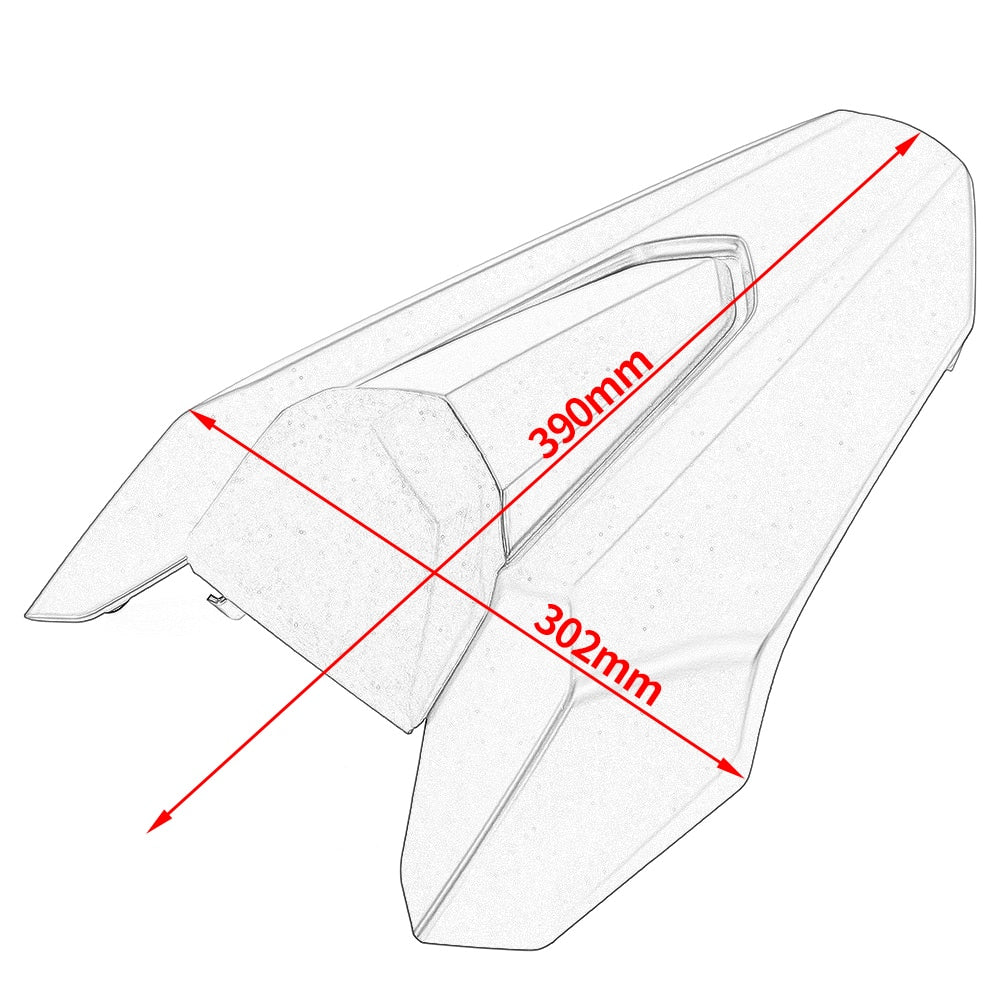 Wolfline Motorcycle Seat Cover For Honda CB650R CBR650R 2019 2020 CB CBR 650R CB650 CBR650 R Rear Passenger Seat Cowl Hump Fairing