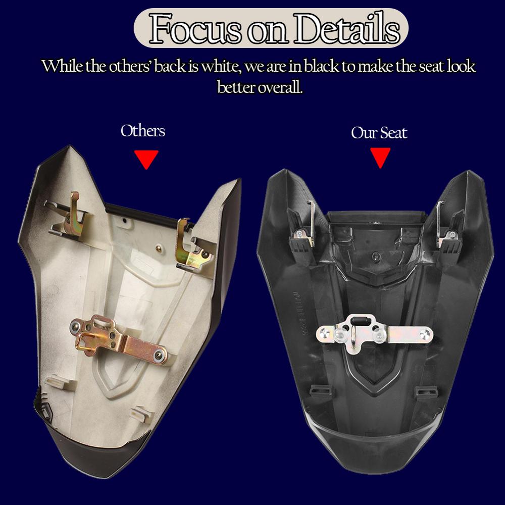 Wolfline Motorcycle Seat Cover For Honda CB650R CBR650R 2019 2020 CB CBR 650R CB650 CBR650 R Rear Passenger Seat Cowl Hump Fairing