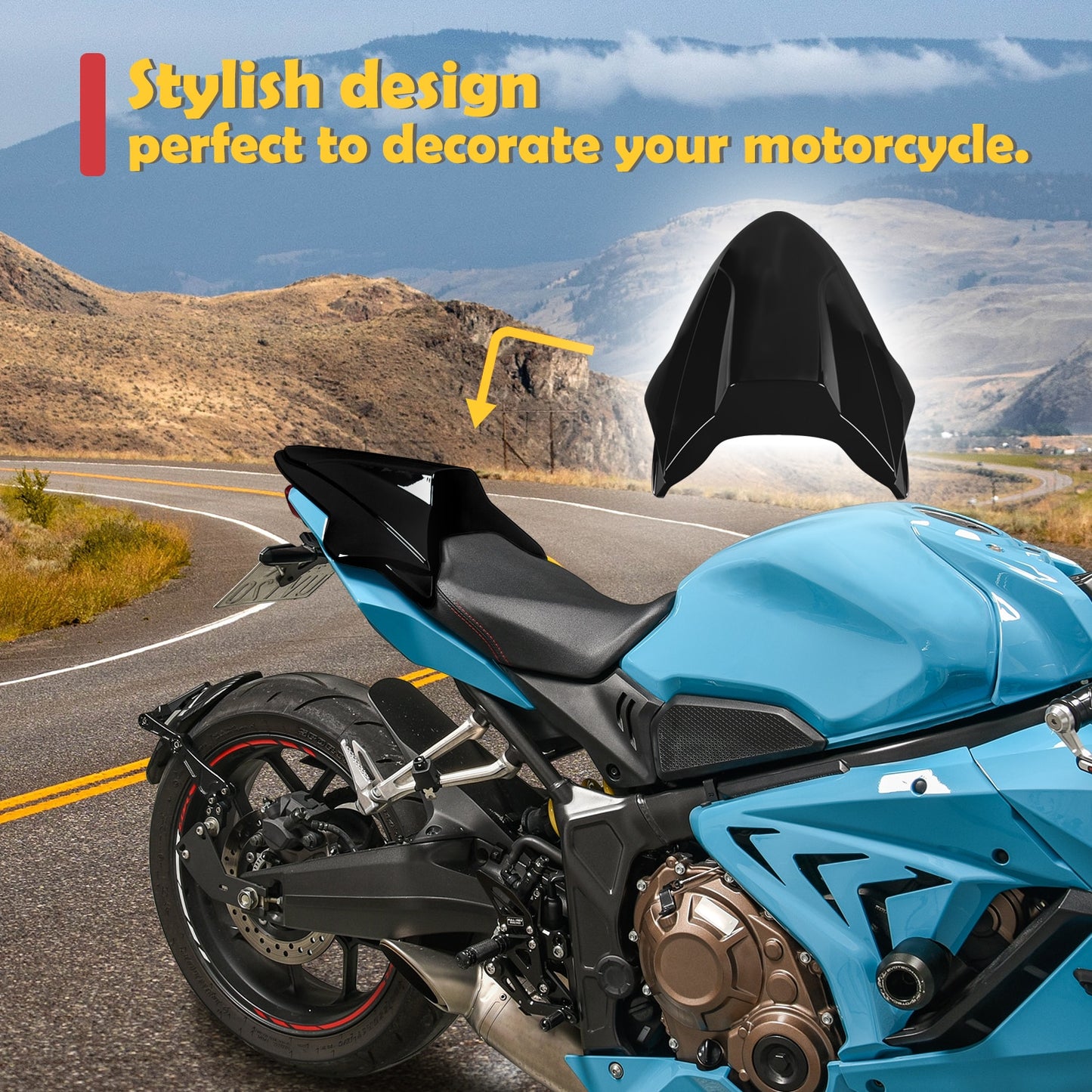 Motorcycle Seat Cover For Honda CB650R CBR650R 2021 2022 CB CBR 650R CB650 CBR650 650 R Rear Passenger Seat Cowl Hump Fairing