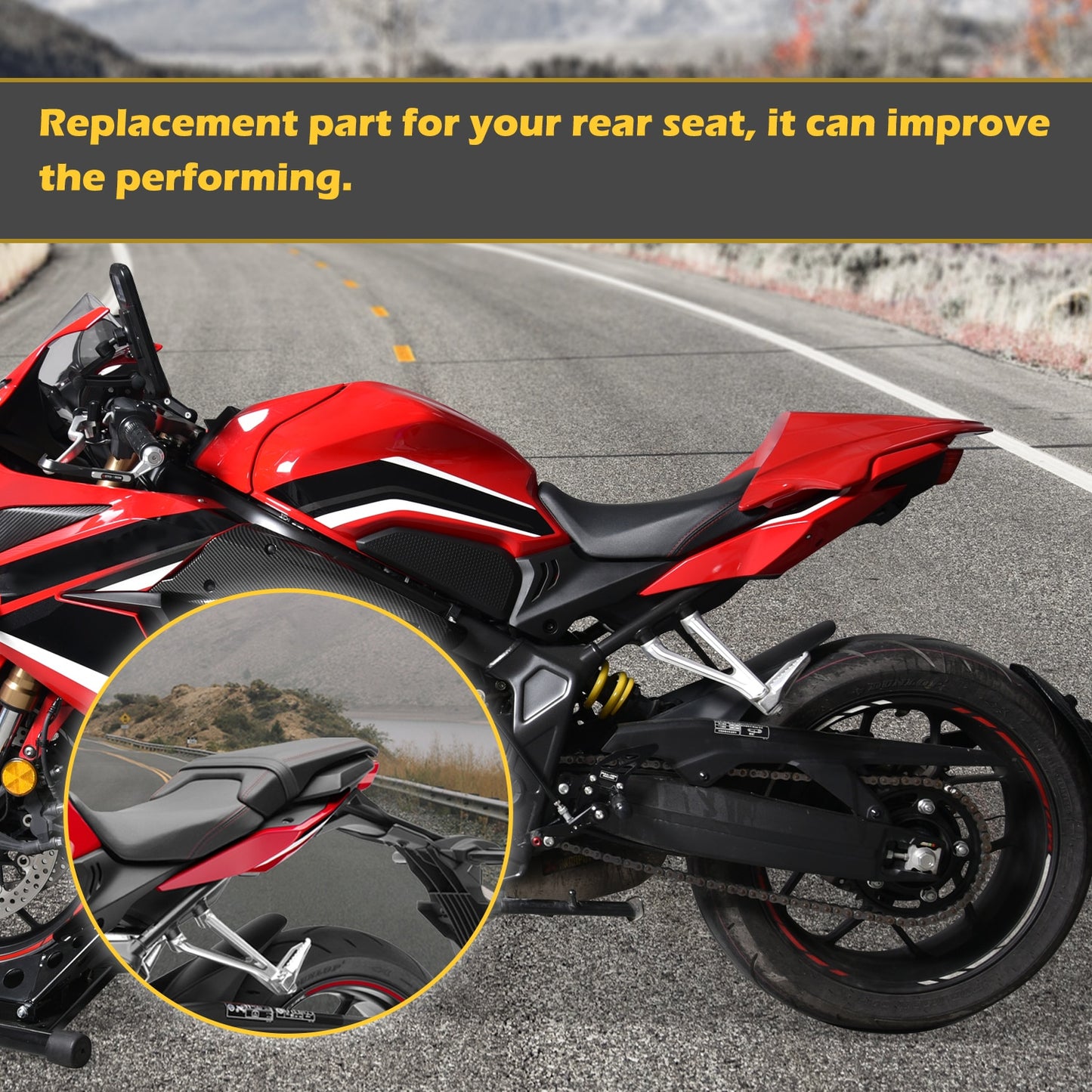 Motorcycle Seat Cover For Honda CB650R CBR650R 2021 2022 CB CBR 650R CB650 CBR650 650 R Rear Passenger Seat Cowl Hump Fairing