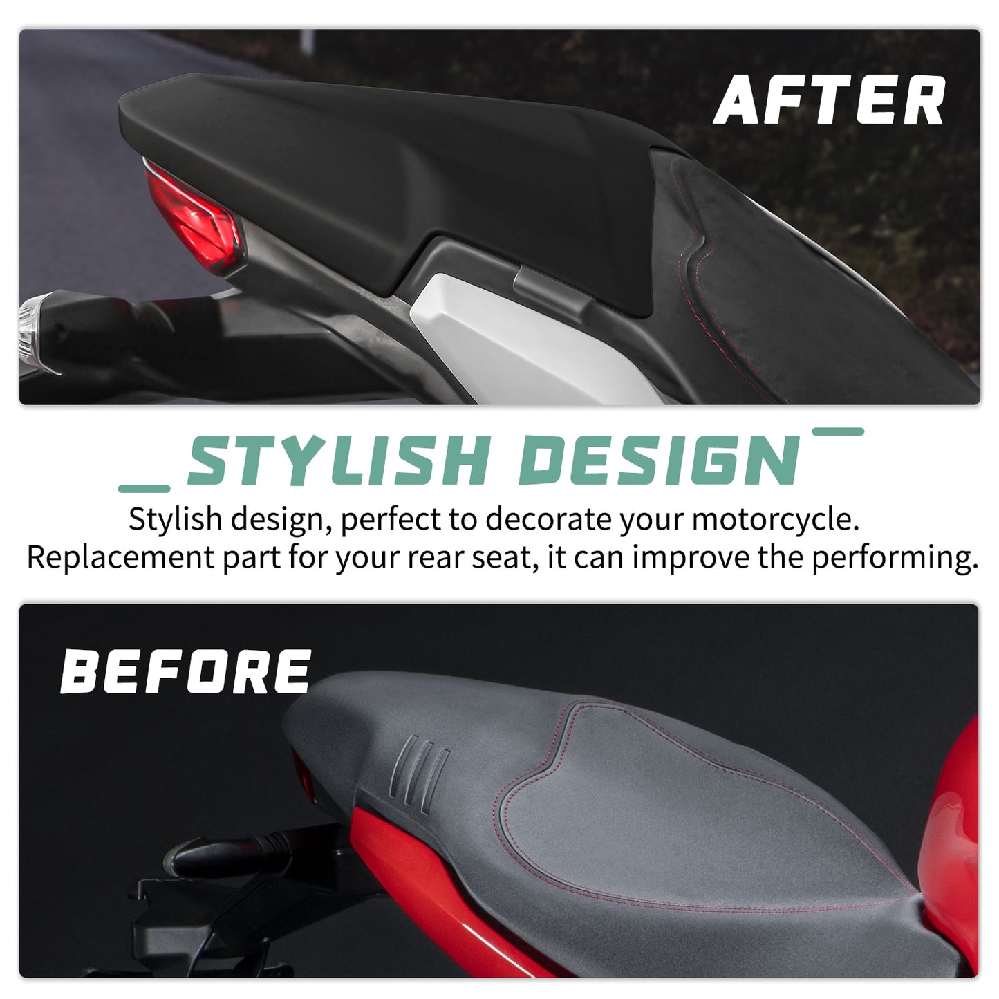 Motorcycle Seat Cover Rear Passenger Cowl Hump Fairing Pillion Solo For DUCATI Supersport 939 950 Super Sport S All year Seal