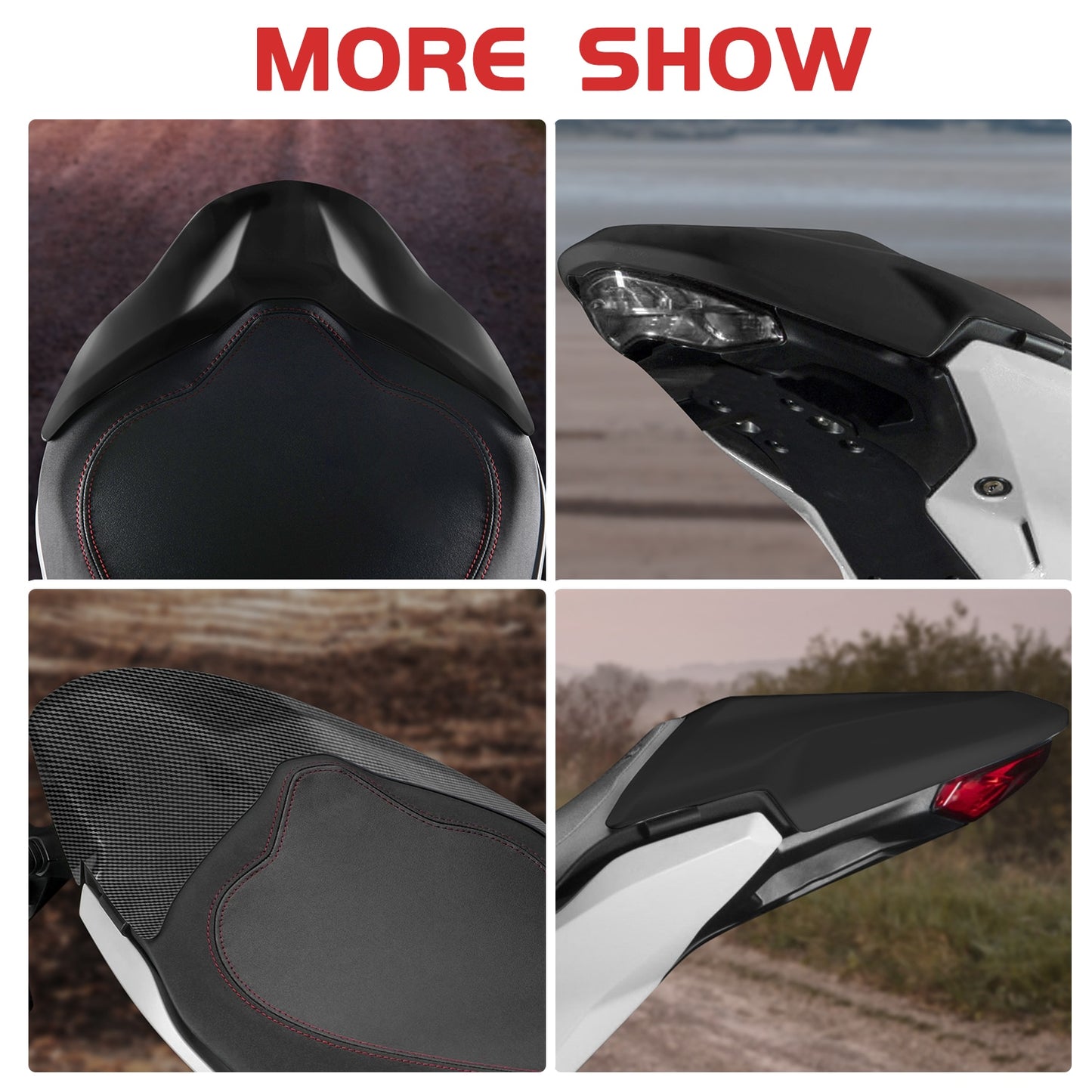 Motorcycle Seat Cover Rear Passenger Cowl Hump Fairing Pillion Solo For DUCATI Supersport 939 950 Super Sport S All year Seal