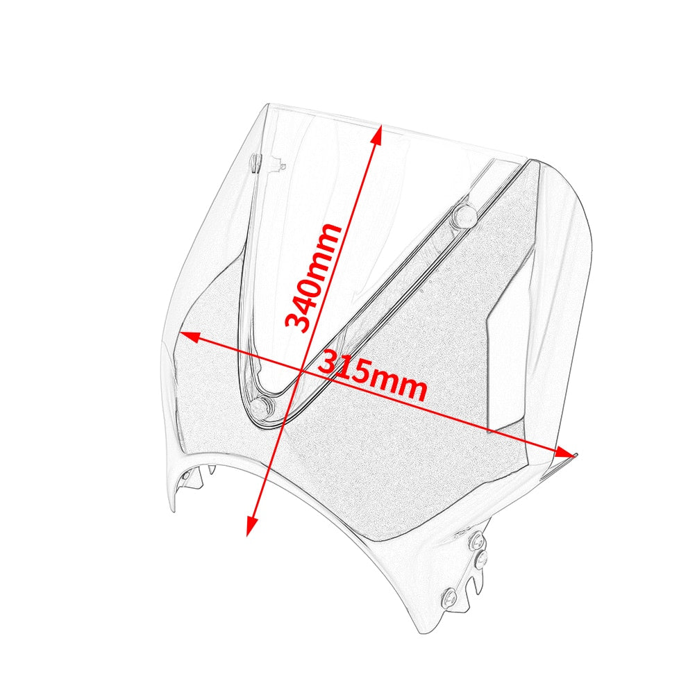 Motorcycle Vision Windscreen Windshield Wind Deflector For Yamaha 2016-2021 2018 2019 2020 XSR900 XSR700 Accessories