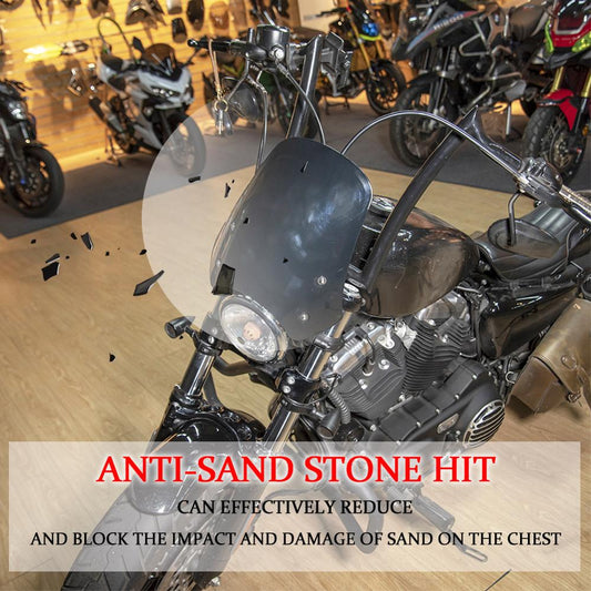 Motorcycle Windscreen Windshield Air Flow Deflector Flyscreen For Harley Dyna FXDF Street Bob Super Glide Softail Deluxe 500 750