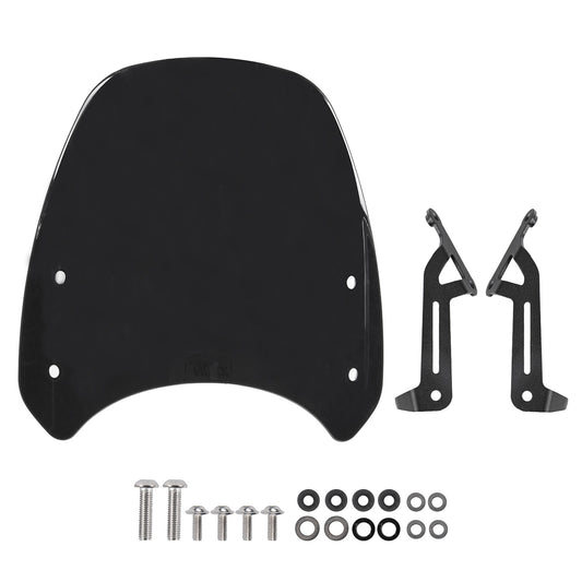 Motorcycle Windscreen Windshield Air Flow Deflector Visor for Triumph Street Twin 900 2019-2022 2021 With Bracket Wind Shield