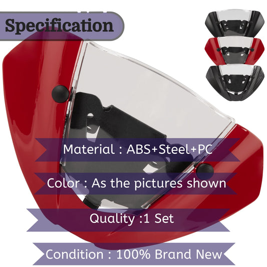 Motorcycle Windscreen Windshield Wind Air Flow Deflector Visor For Ducati Monster 937 950 2021 2022 Bracket Fairing Accessories