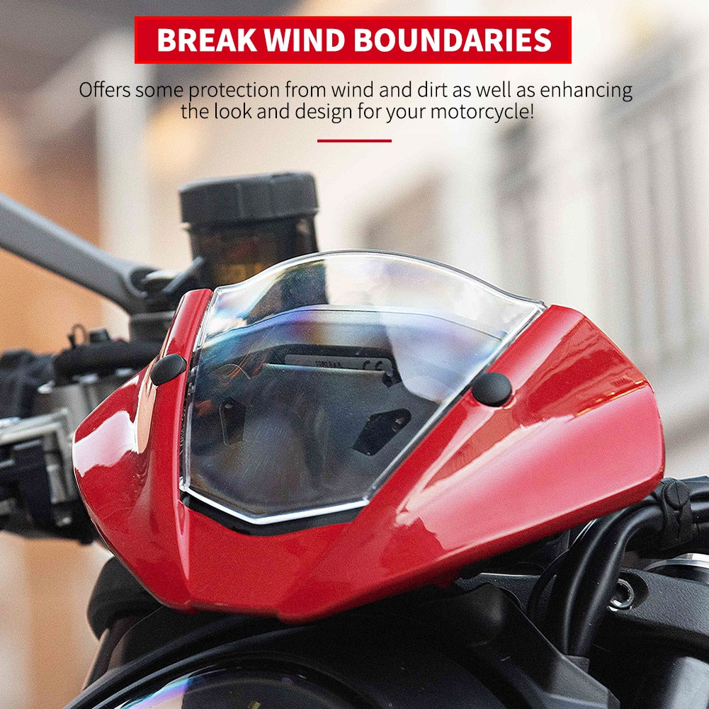 Motorcycle Windscreen Windshield Wind Air Flow Deflector Visor For Ducati Monster 937 950 2021 2022 Bracket Fairing Accessories