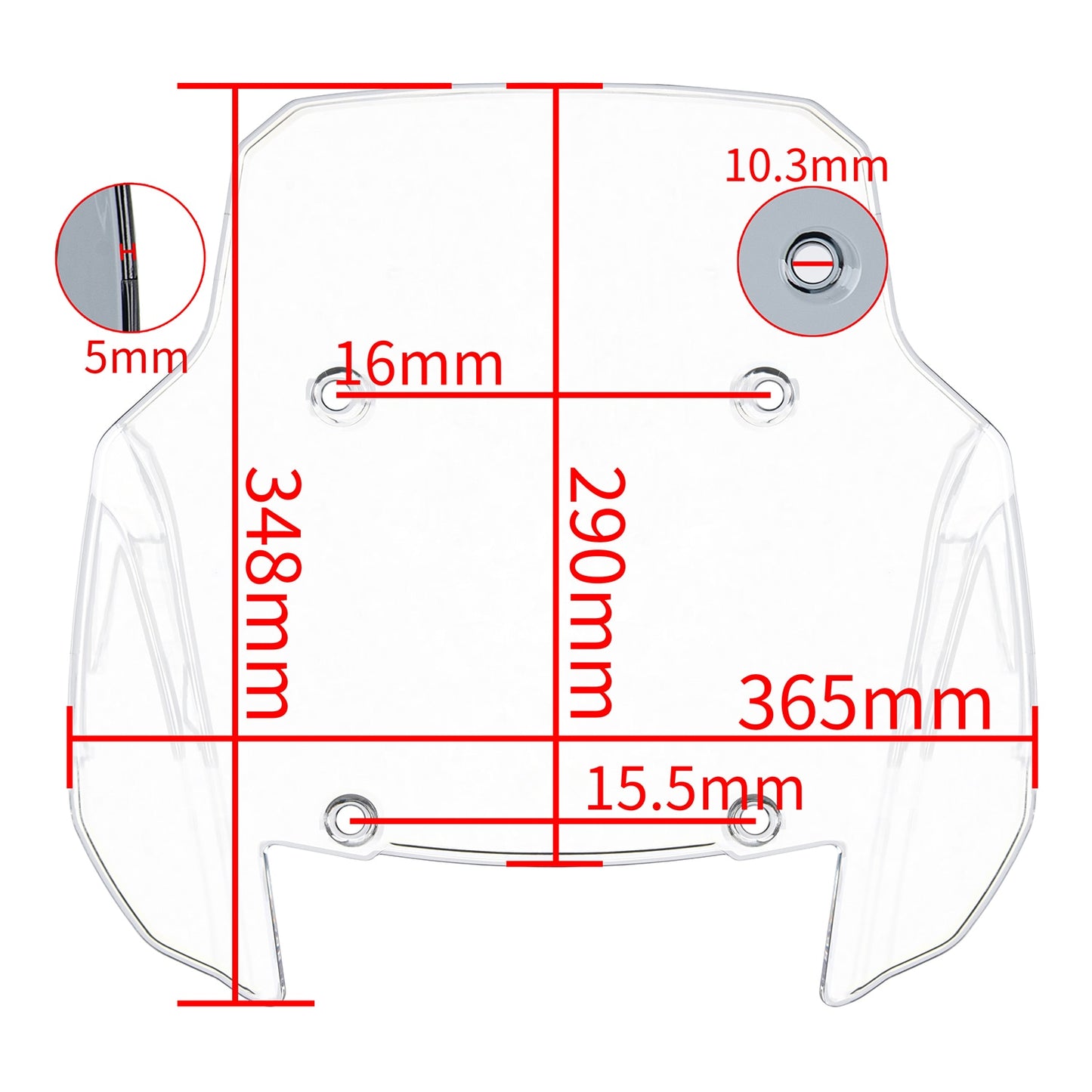 Motorcycle Windscreen Windshield Wind Air Flow Deflector Visor For Harley Pan America 1250 Special 2021 2022 Fairing Accessories