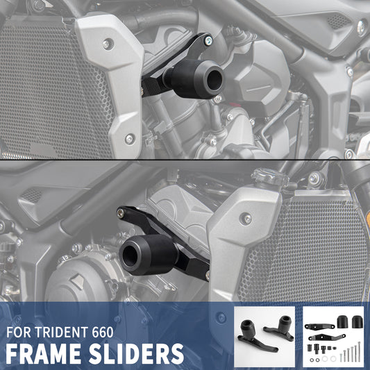 Motorcycle Accessories Falling Protection For Trident 660 2021 22 Frame Slider Fairing Guard Anti Crash Pad Protector Trident660