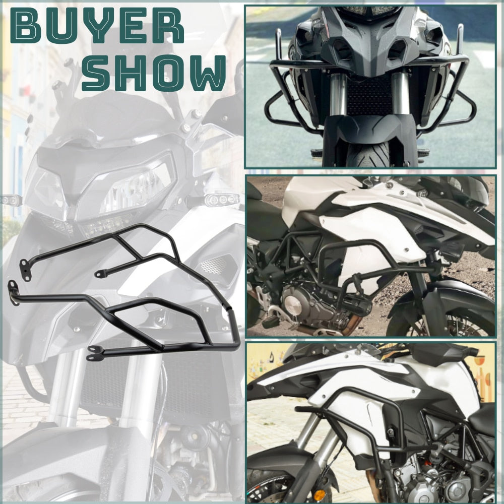 TRK502 TRK502X Engine Guard Highway Crash Bar For Benelli TRK 502 502X 2021 2022 2023 Motorcycle Frame Protection Bumper Parts