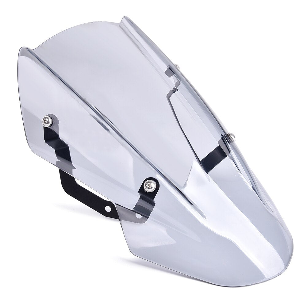 For 2017 2018 2019 Kawasaki Z650 Z 650 2017-2019 Motorcycle Windshield Windscreen Flyscreen Wind Deflector w/ Mounting Bracket