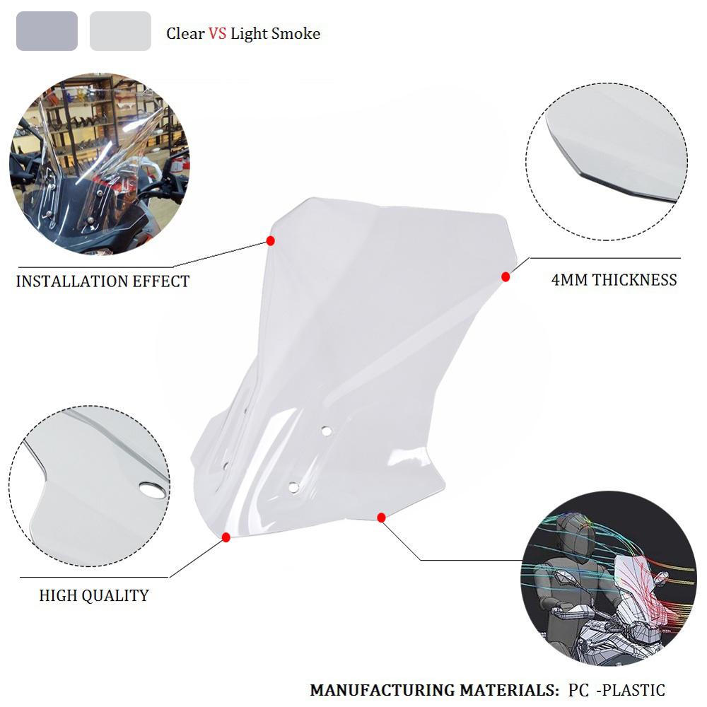 Windshield Windscreen For BMW G310GS 2017 2018 2019 2020 2021 2022 Double Bubble Wind Screen Deflectors Visor Protector G310 GS Super Durable