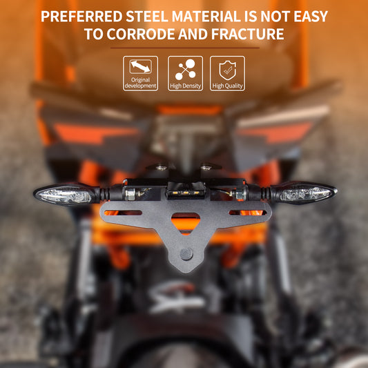Wolfline RC390 Rear License Plate Holder Bracket For KTM RC 390 2022 2023 Motorcycle Tail Tidy Eliminator Accessories
