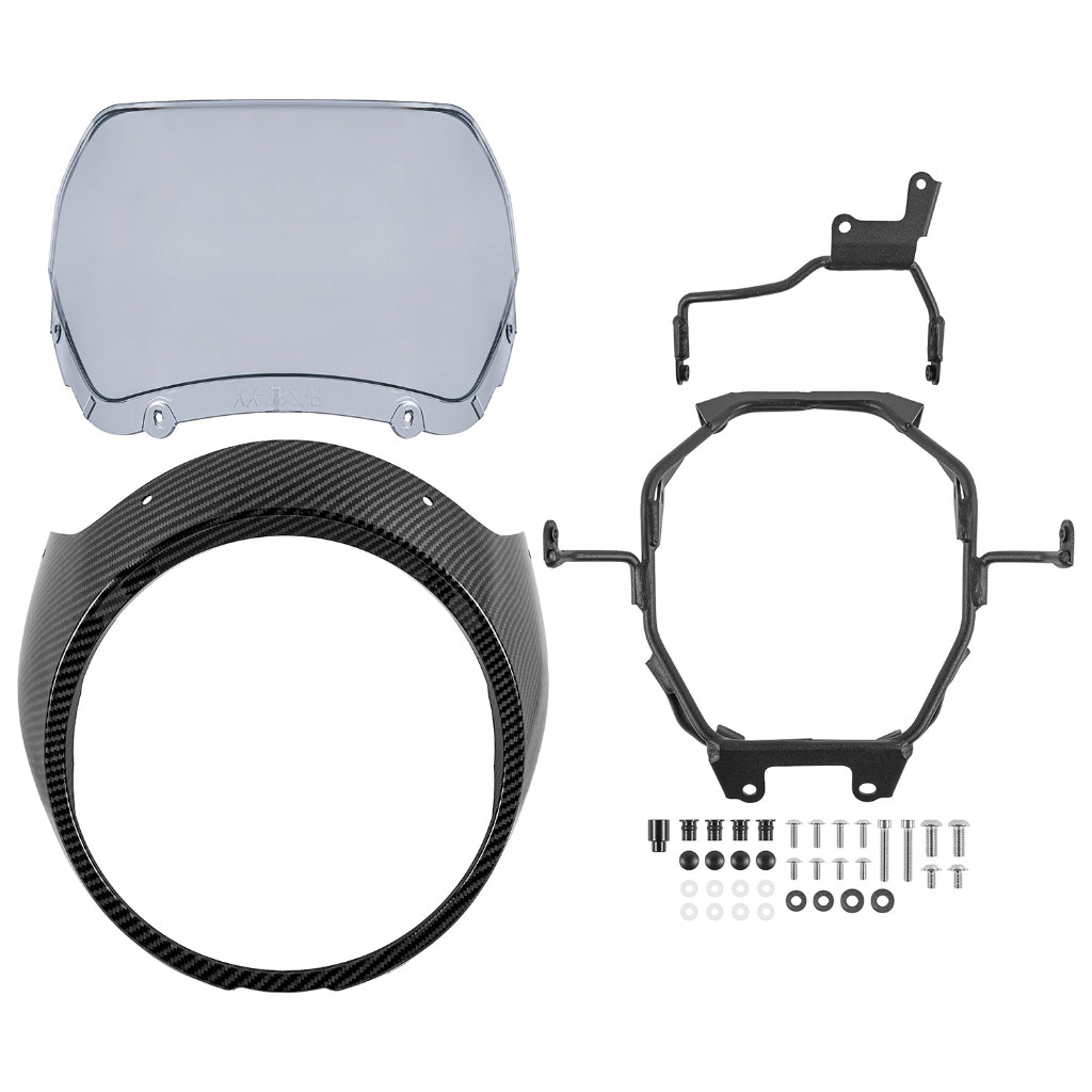 Wolfline Headlight Fairing Windshield Windscreen For Honda GB350 GB350S 2023 2024 GB 350 Motorcycle Accessories Front Cowl Mask Cover Fork