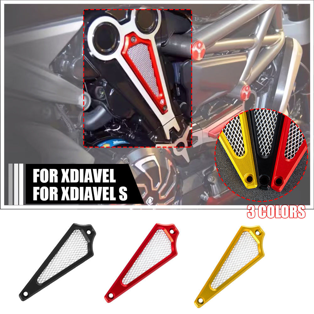 Wolfline XDiavel Motorcycle Frame Side Cover Mesh Net Vertical Air Intake Grill For Ducati XDiavel S 2016 2017 2018 2020 2021 2022 2023