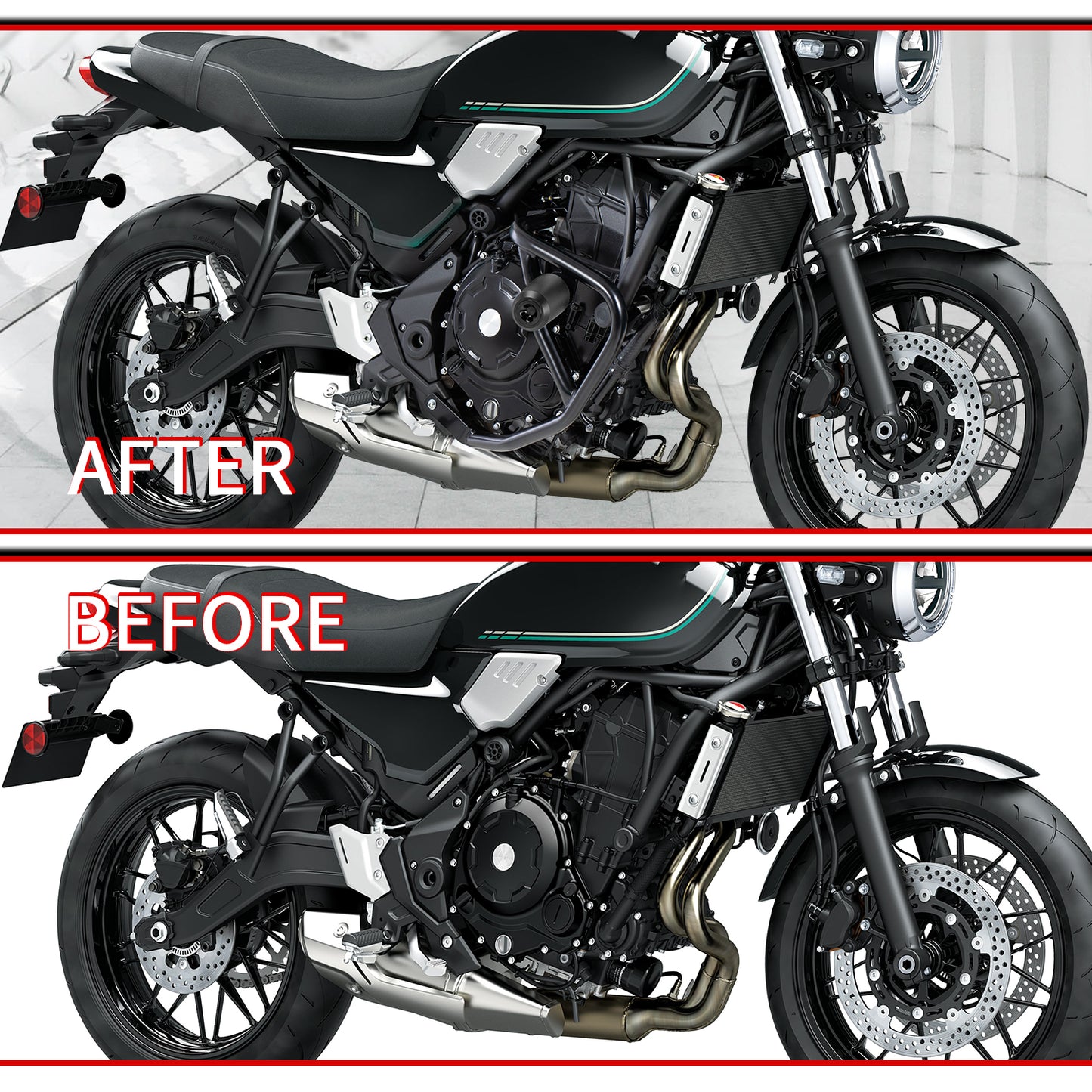 Z650 Z650RS Motorbike Frame Crash Bar Buffer Falling Protector For Kawasaki Z 650 RS 650RS 2017-2023 Highway Engine Guard Bumper