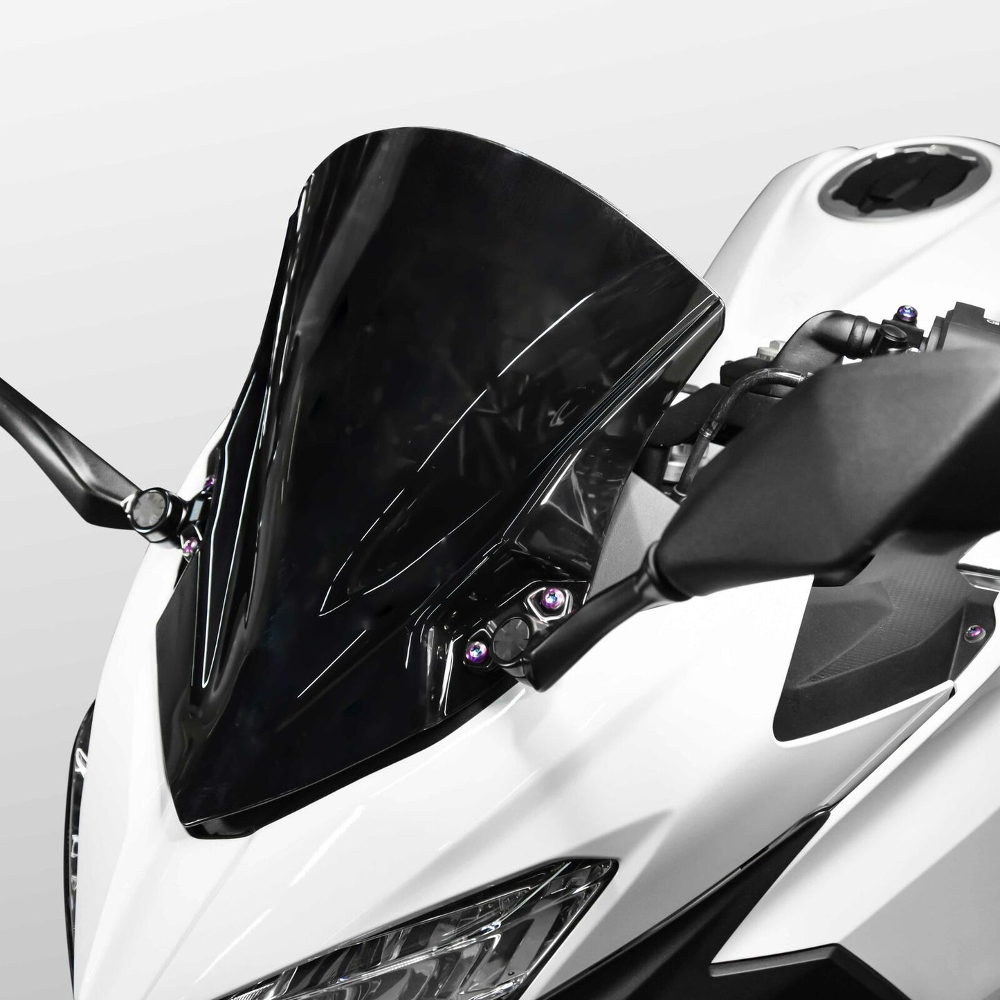 Windscreen Windshield For Kawasaki Ninja 400 2018-2023 2019 2020 2021 2022 Wind Deflector Spoiler