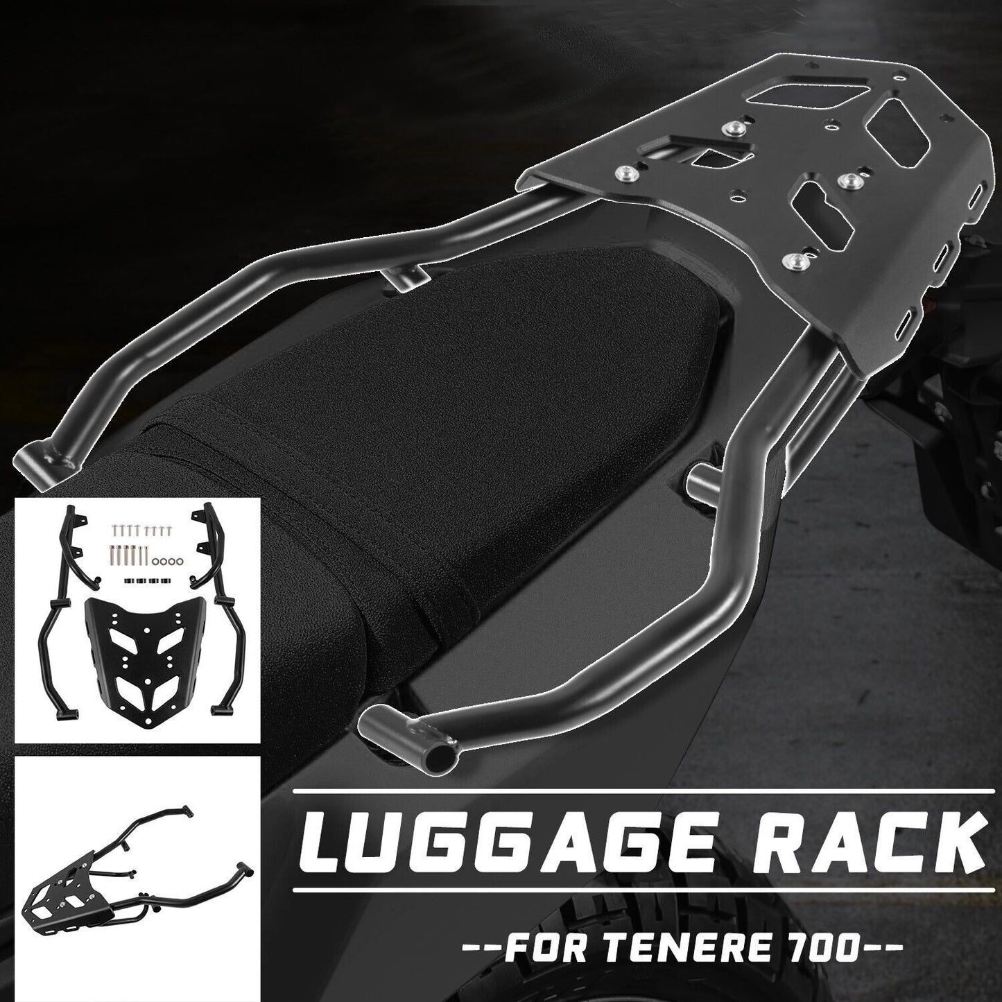 Luggage Rack Bracket Support Sissy Bar For 2017-2021 Yamaha Tenere 700 T 7 XTZ 690 2018 2019 2020