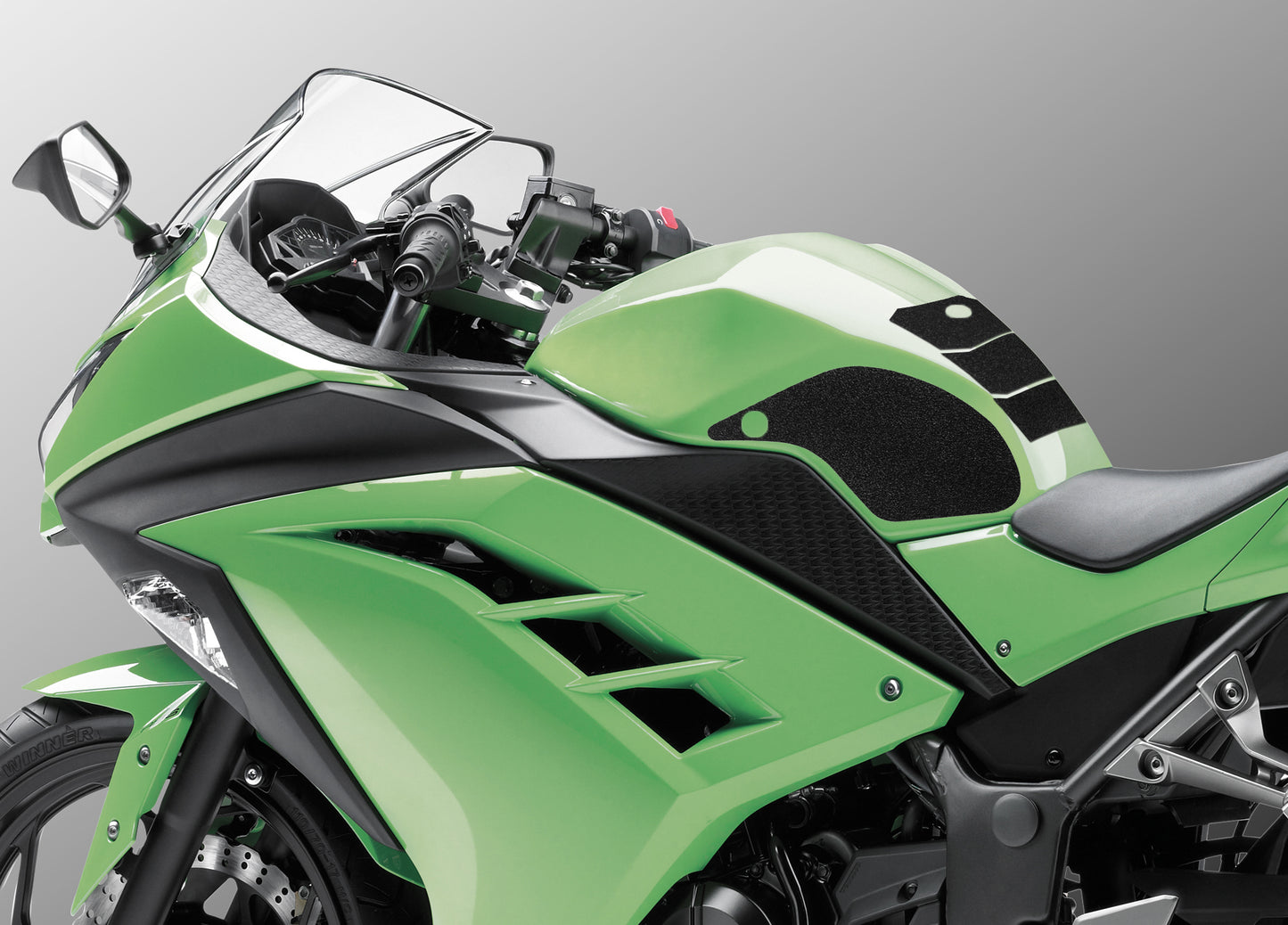 Wolfline Motorcycle Anti Slip Tank Pad Stickers Side Gas Tank Pad Knee Grip Decals Protection For Kawasaki Ninja300 Ninja 300 2013 2014 2015 2016 2017 2018 2019 2020 2021